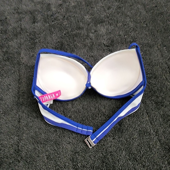 Topanga Bikini Set Blue and White Stripes - Picture 7 of 9